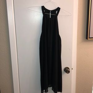 Formal black halter dress
